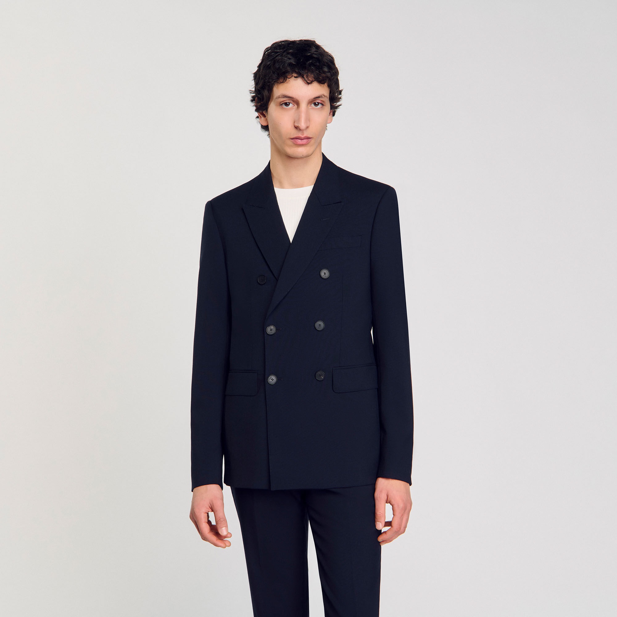 DOUBLE-BREASTED SUIT JACKET - 4