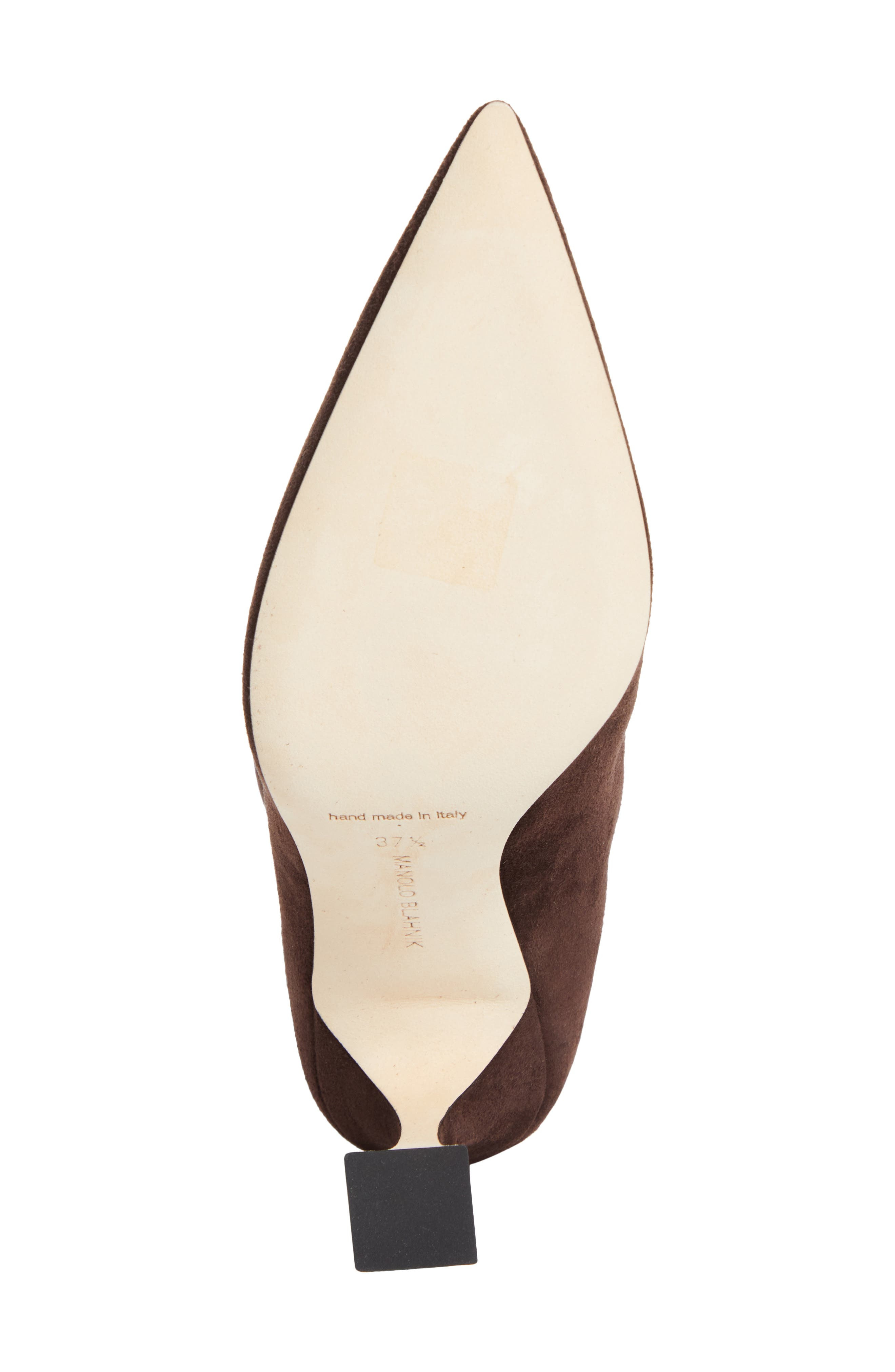 Manolo Blahnik Miralone Pointed Toe Tall Boot in Dark Brown at Nordstrom - 6