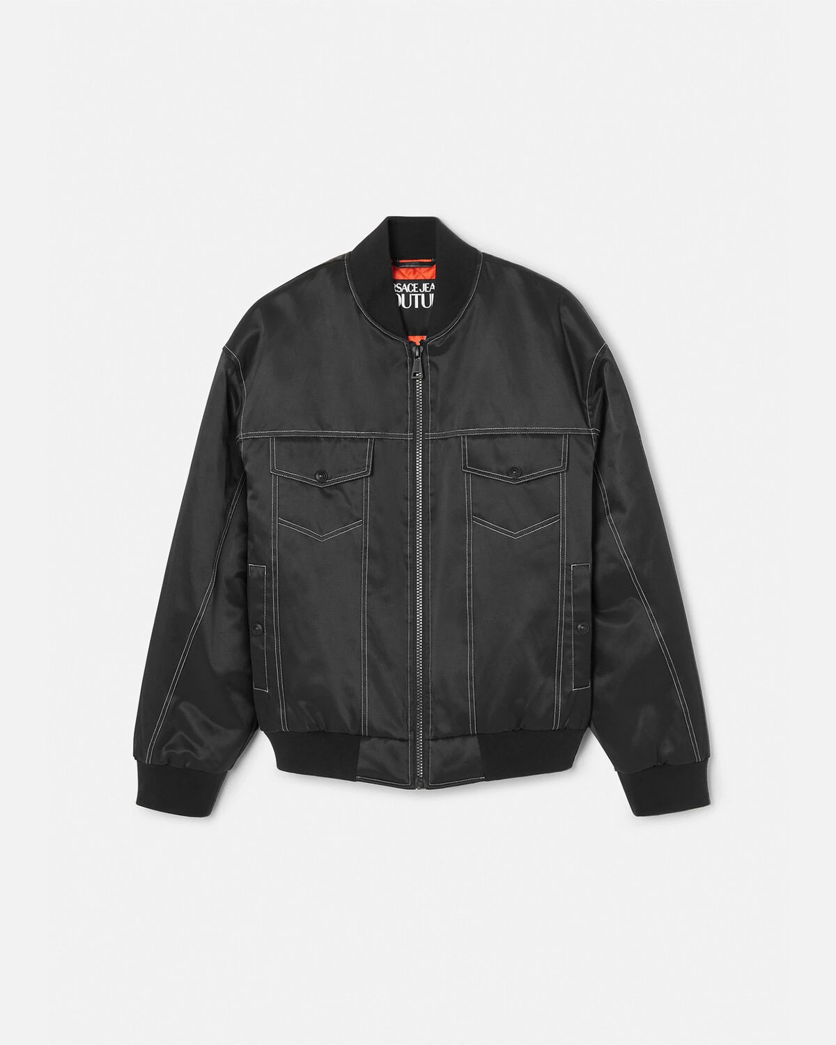 V-Emblem Bomber Jacket - 1
