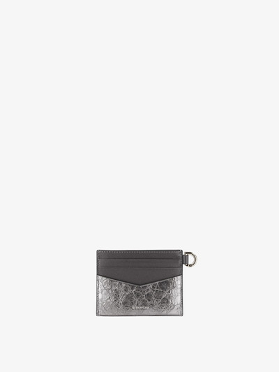 Givenchy 4G CARD HOLDER IN LAMINATED LEATHER outlook