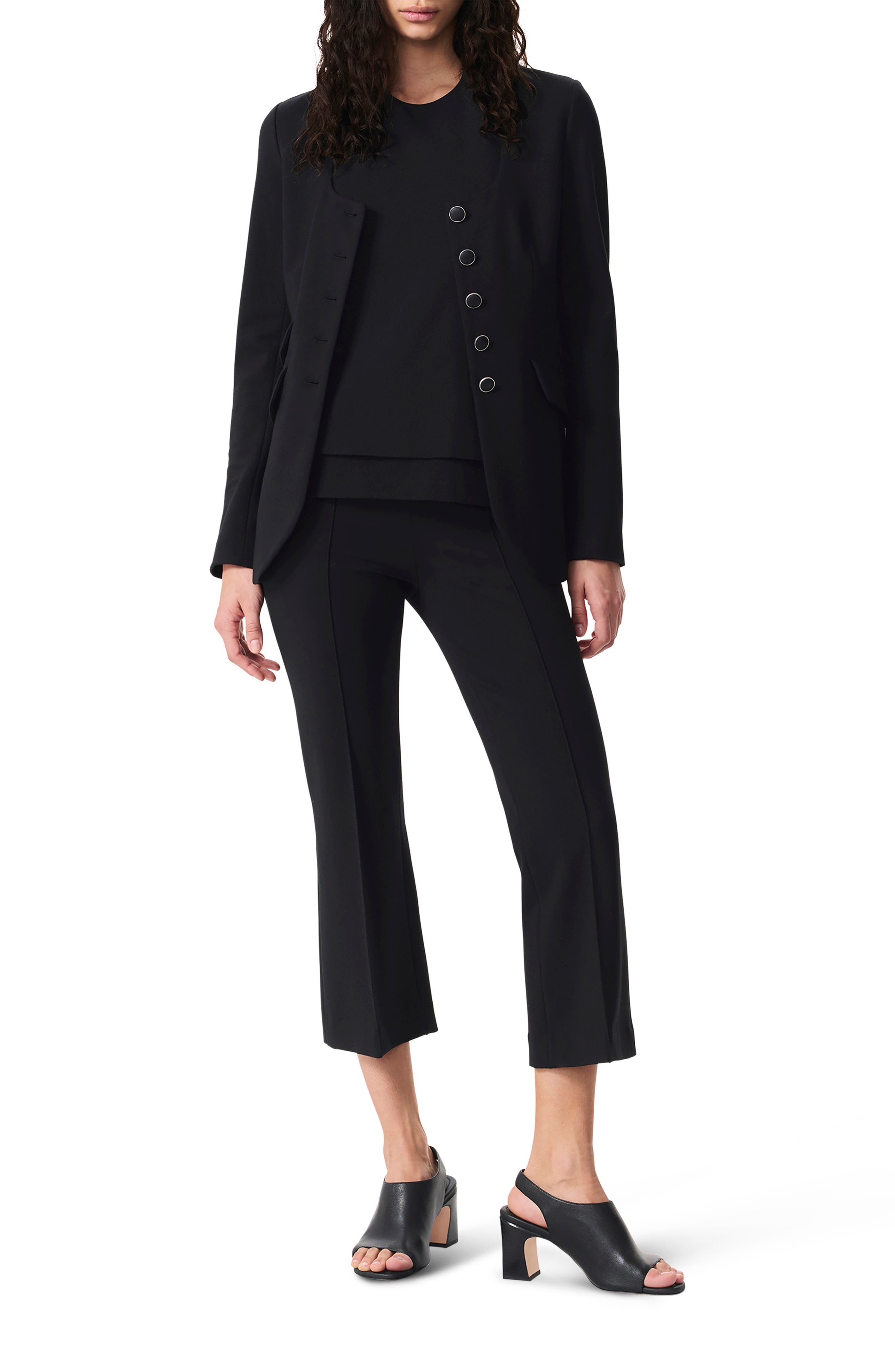 rag & bone Irina Kick Flare Pants in Black at Nordstrom - 5