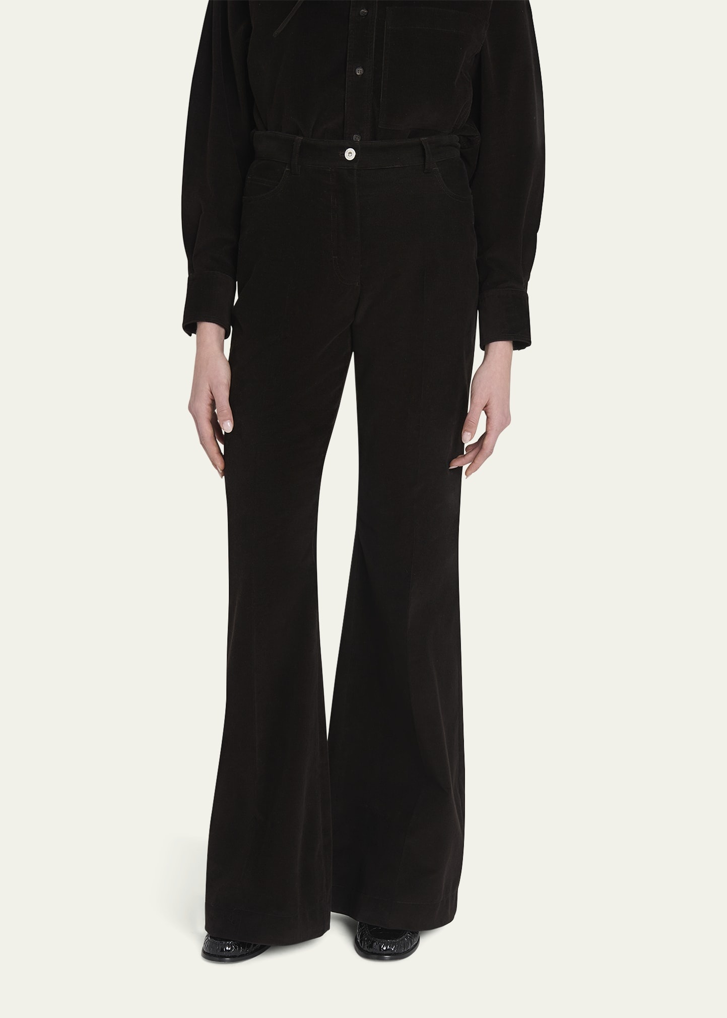 Corduroy Flare Pants - 4