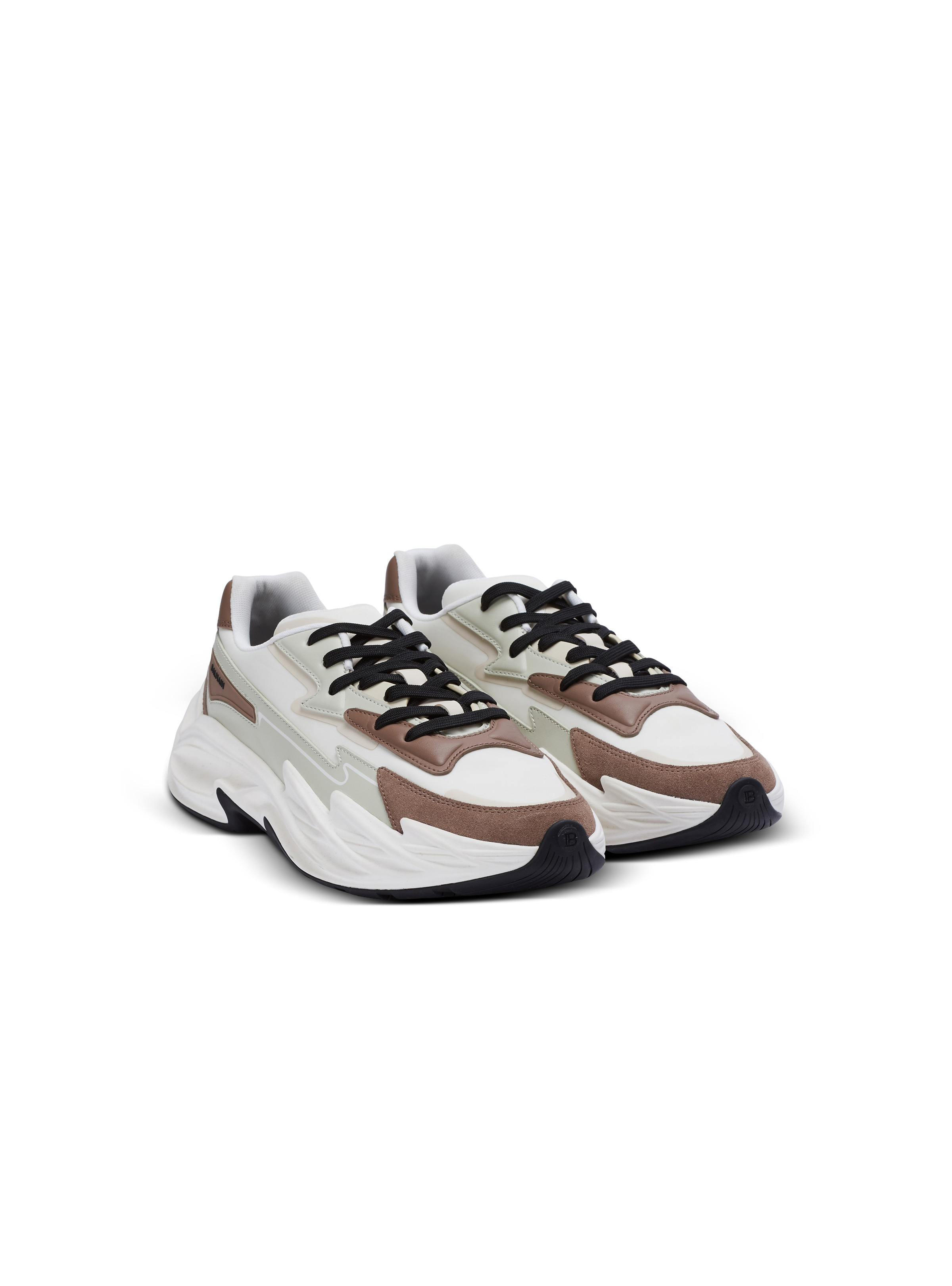Run-Row leather and nylon sneakers - 2