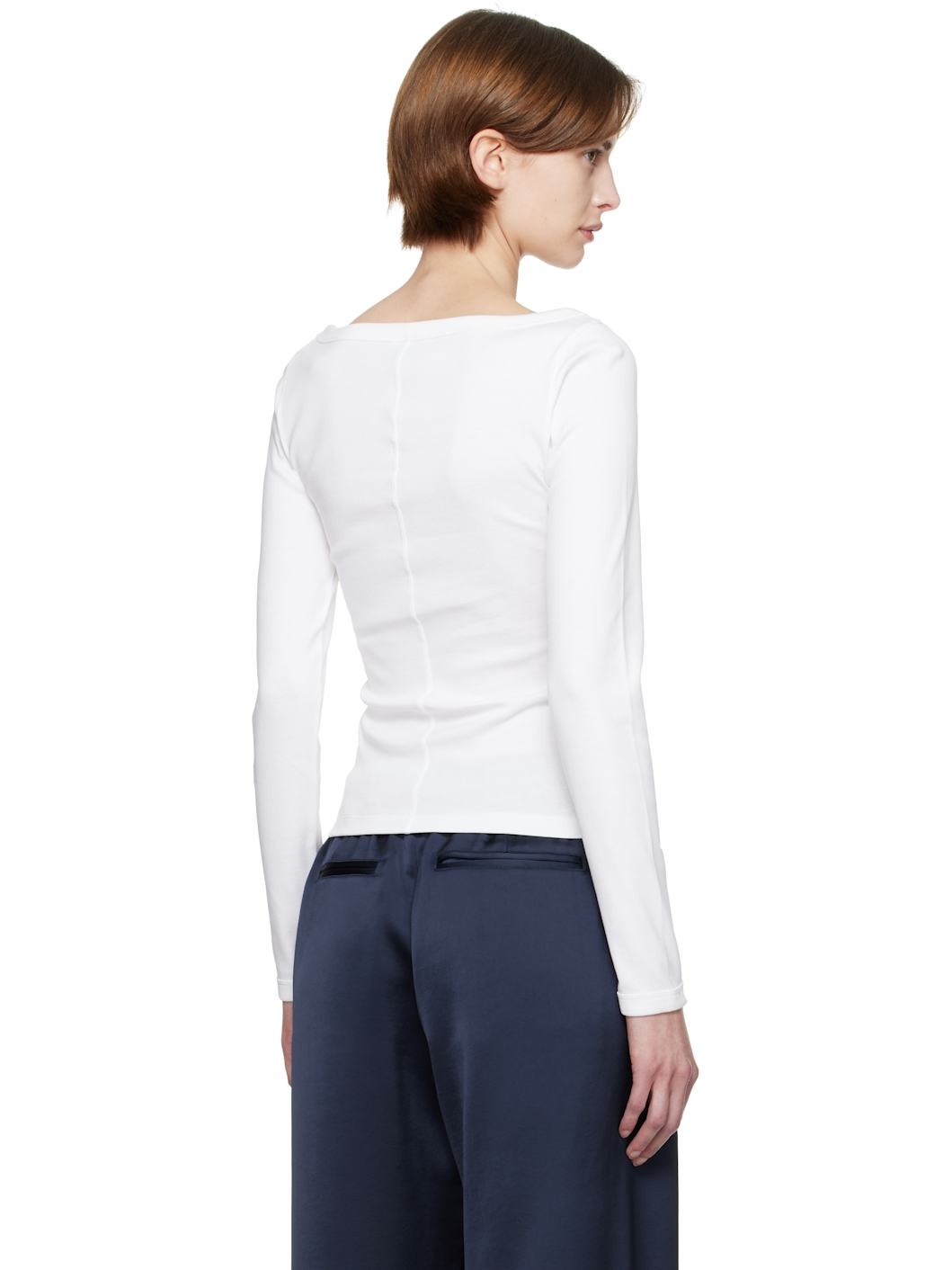 White Steffi Longsleeve T-shirt - 3