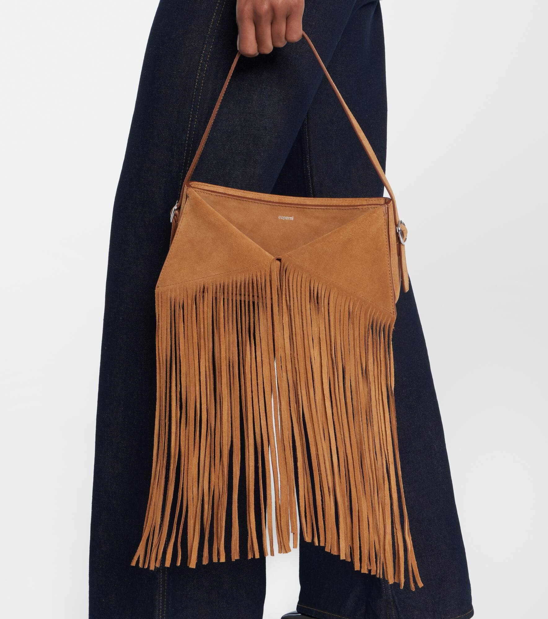 Fringed suede shoulder bag - 6