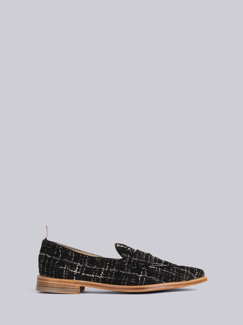 Plaid Ribbon Tweed Varsity Penny Loafer 1