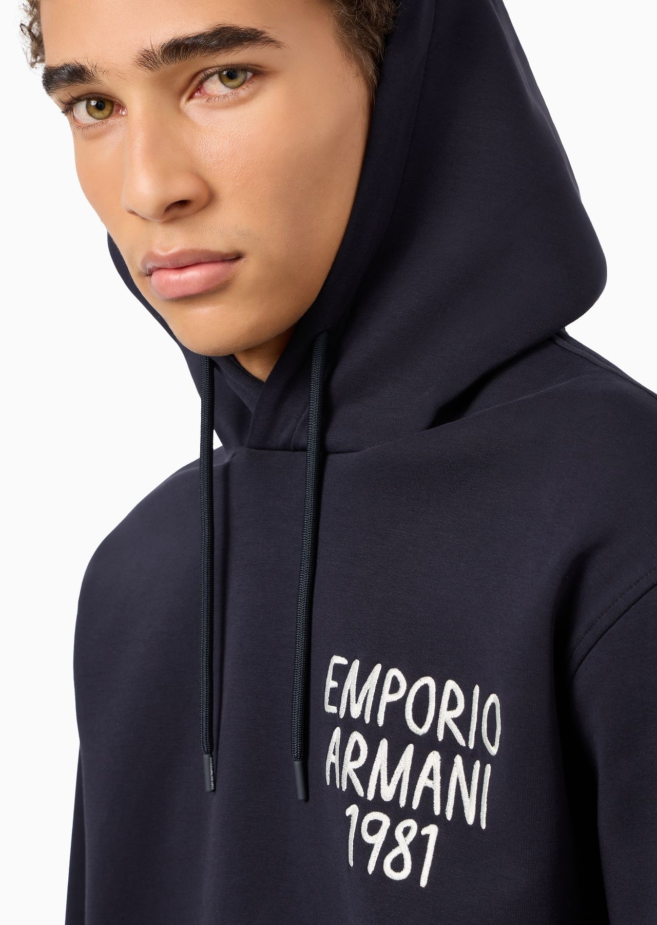 Double-jersey hooded sweatshirt with logo embroidery - 8