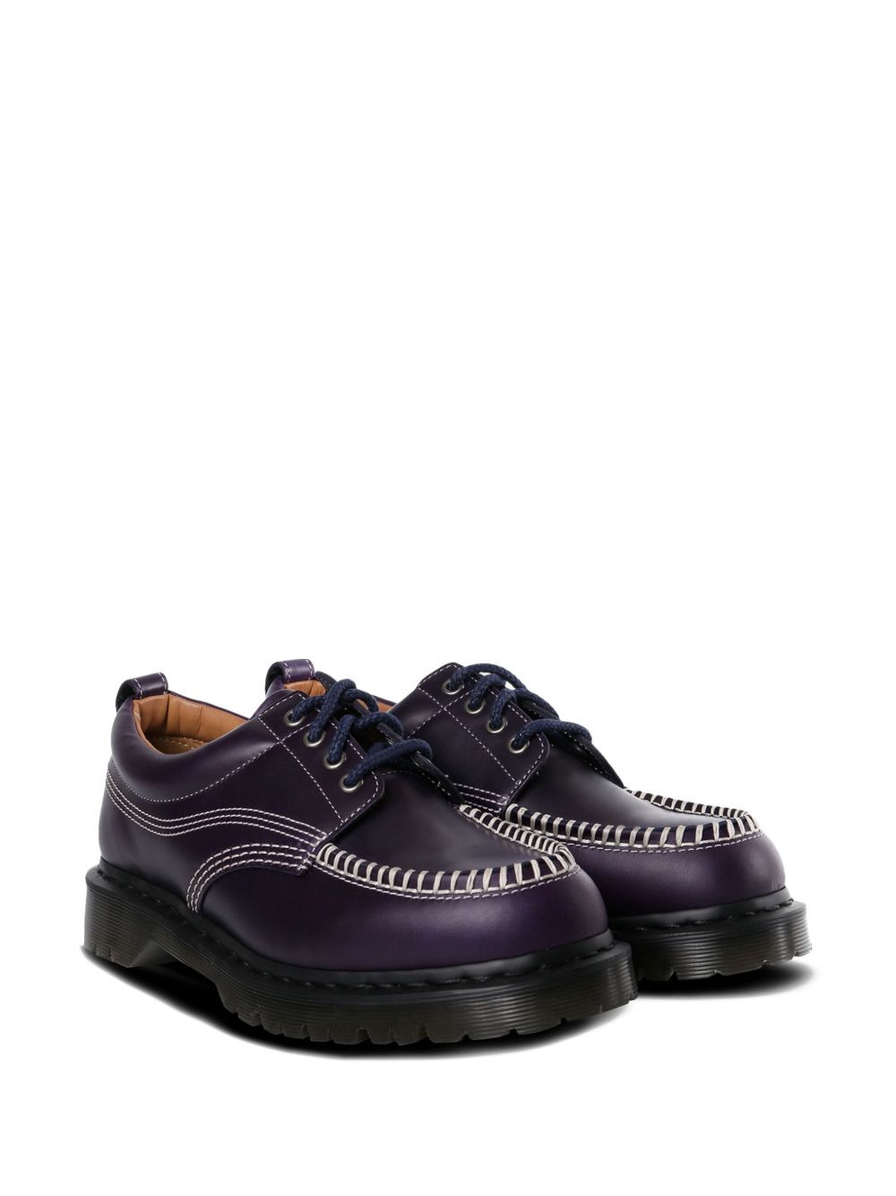 Lowell contrast-stitch leather brogues - 2