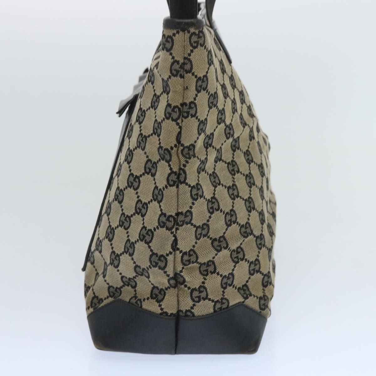 GUCCI GG Canvas Tote Bag Black Beige 019 0426 019 0426 - 5