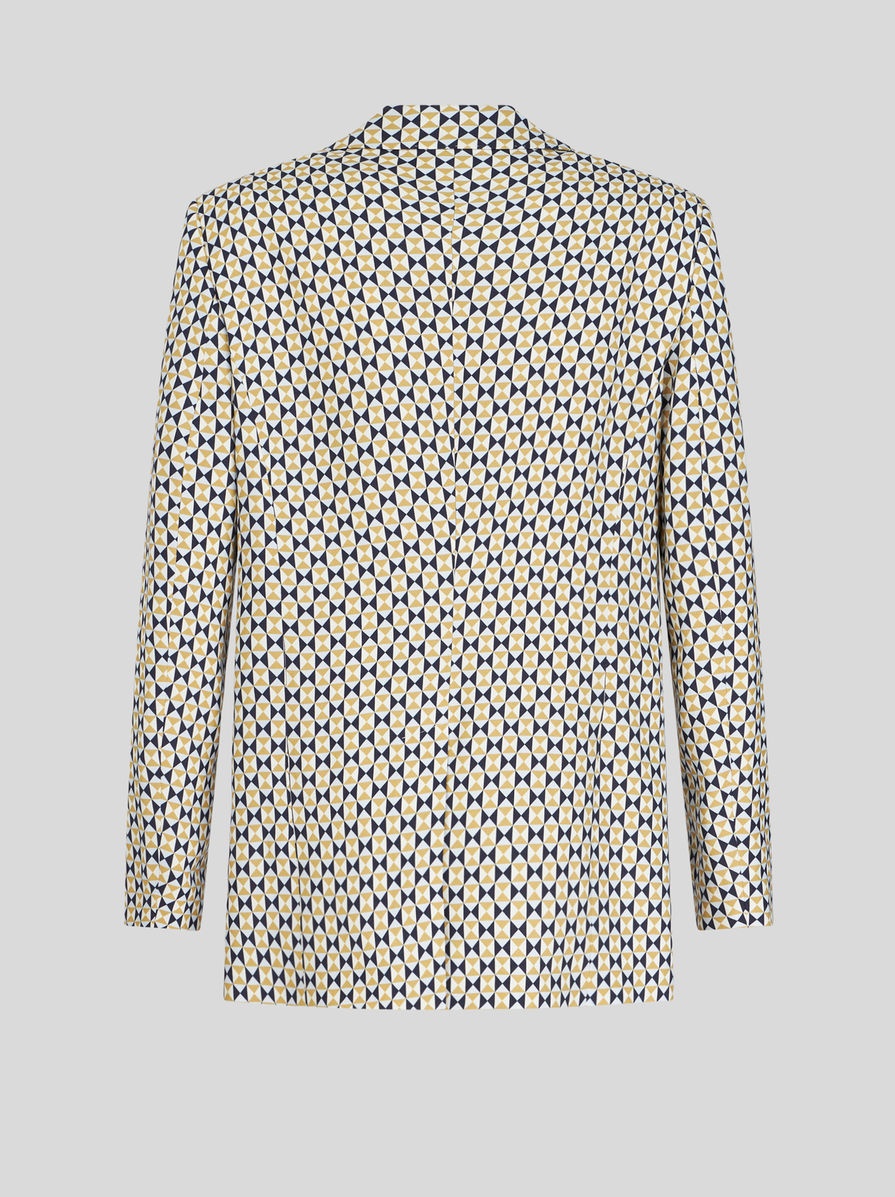 TAILORED JACKET WITH MICRO GEOMETRIC PATTERNS - 2