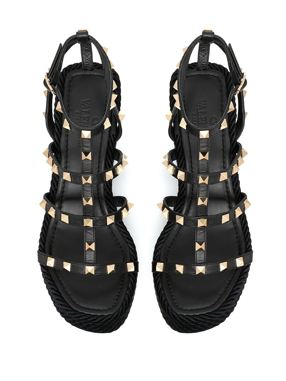 Rockstud platform sandals - 4