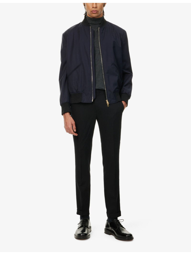 Paul Smith Tailored straight-leg slim-fit wool trousers outlook