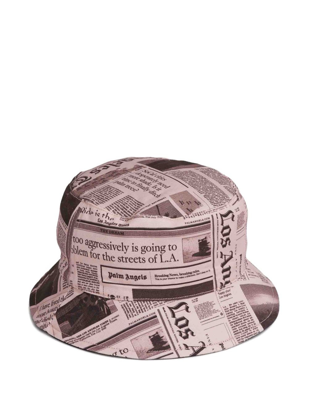 newspaper print bucket hat - 2