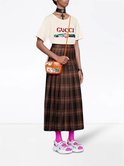 GUCCI Oversize T-shirt with sequin Gucci logo outlook