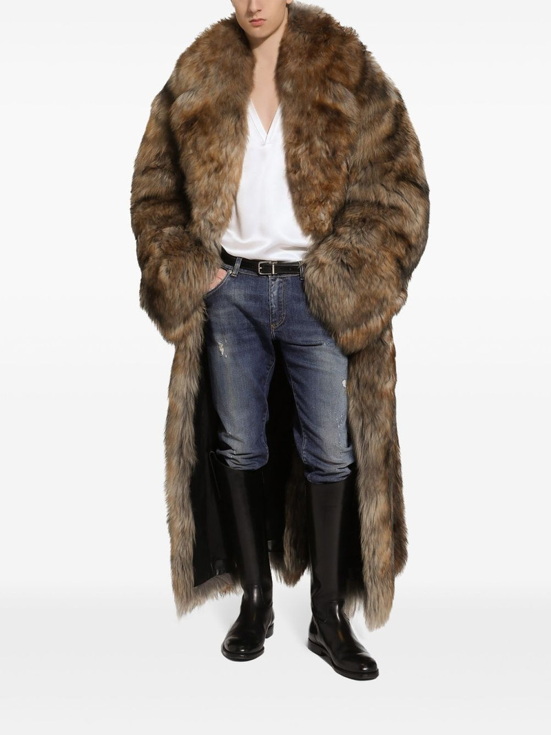 Dolce & Gabbana shearling long coat outlook