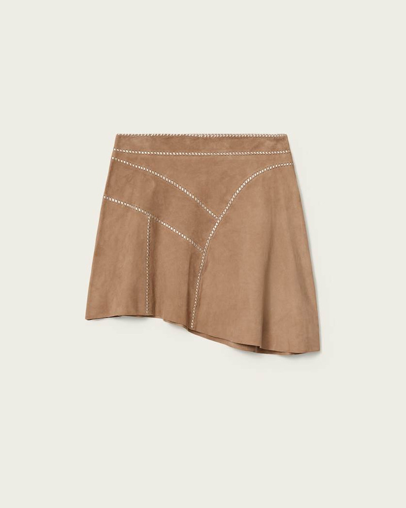 CLARA WHIP SUEDE MINI SKIRT 1