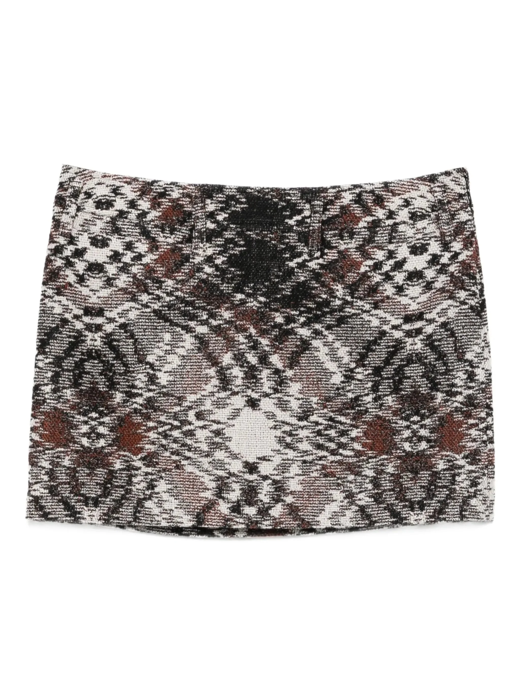 printed mini skirt - 1