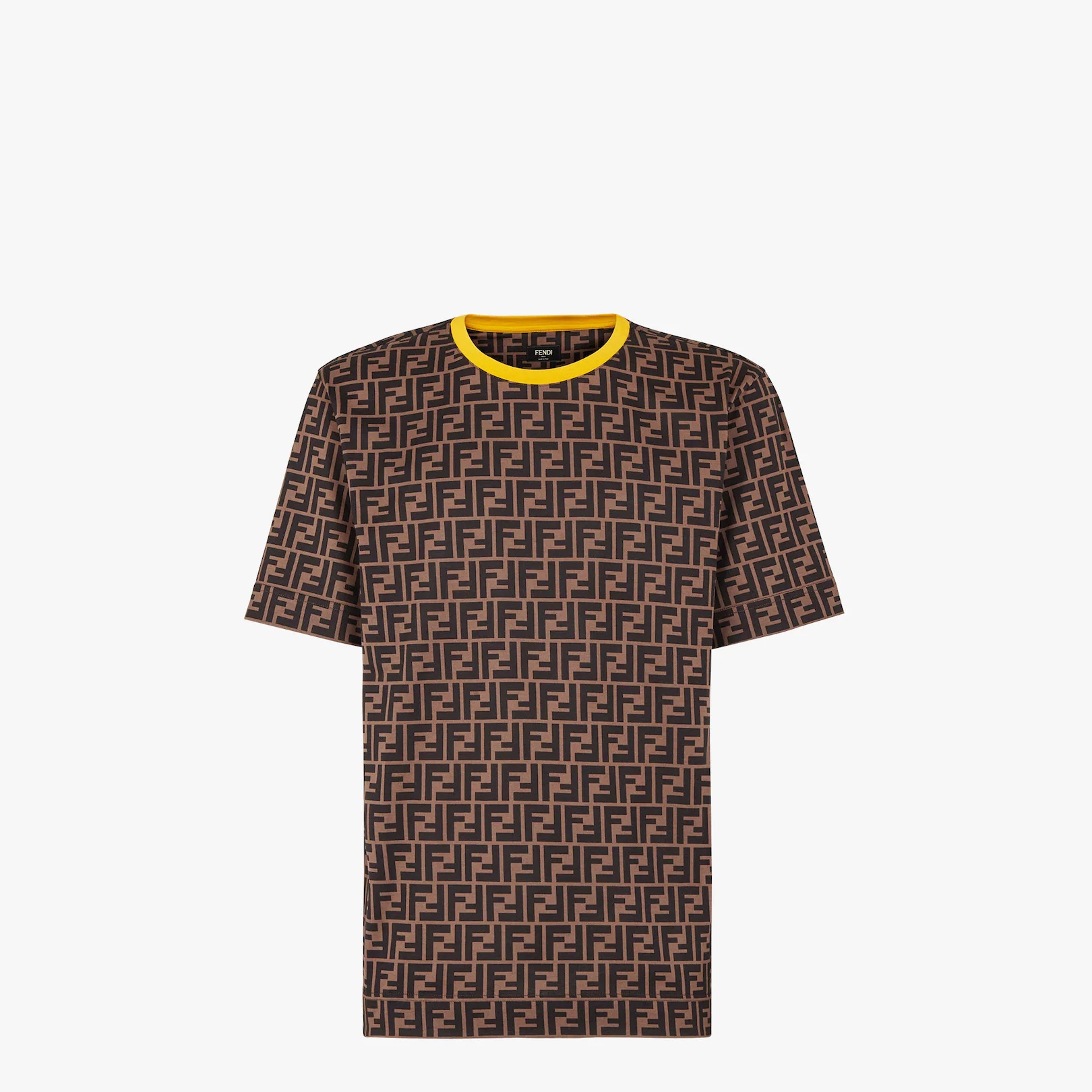 Brown cotton T-shirt - 1