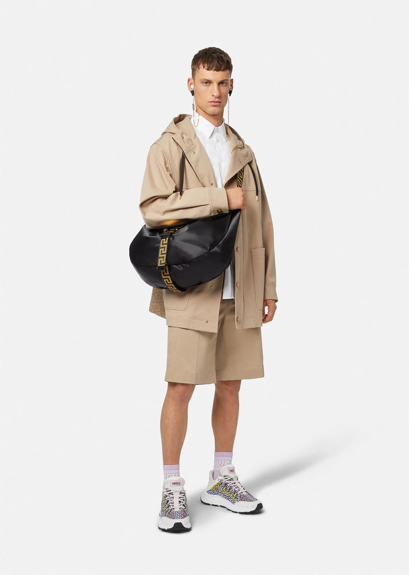 VERSACE La Greca Gabardine Shorts outlook