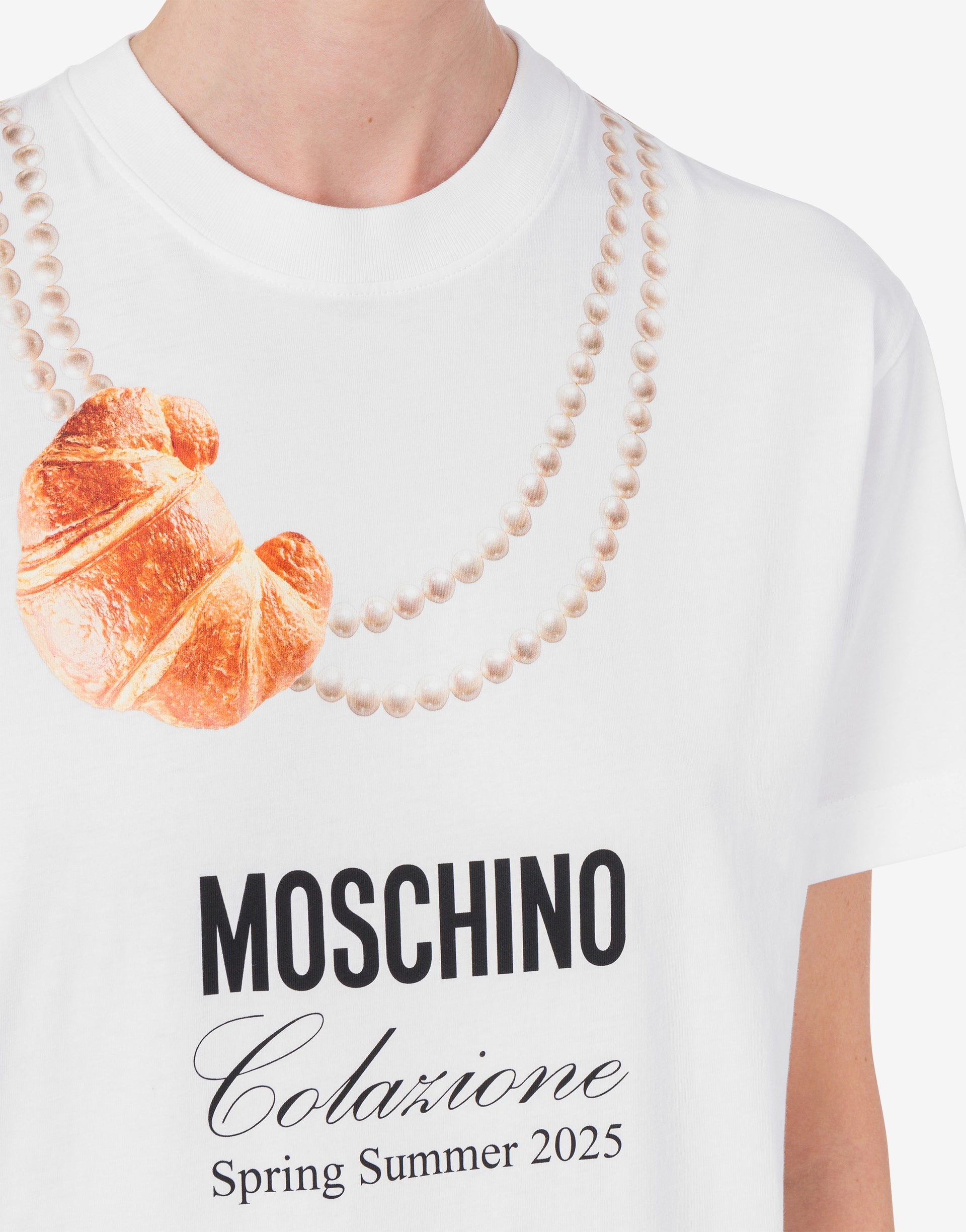 ORGANIC JERSEY T-SHIRT MOSCHINO BREAKFAST - 3