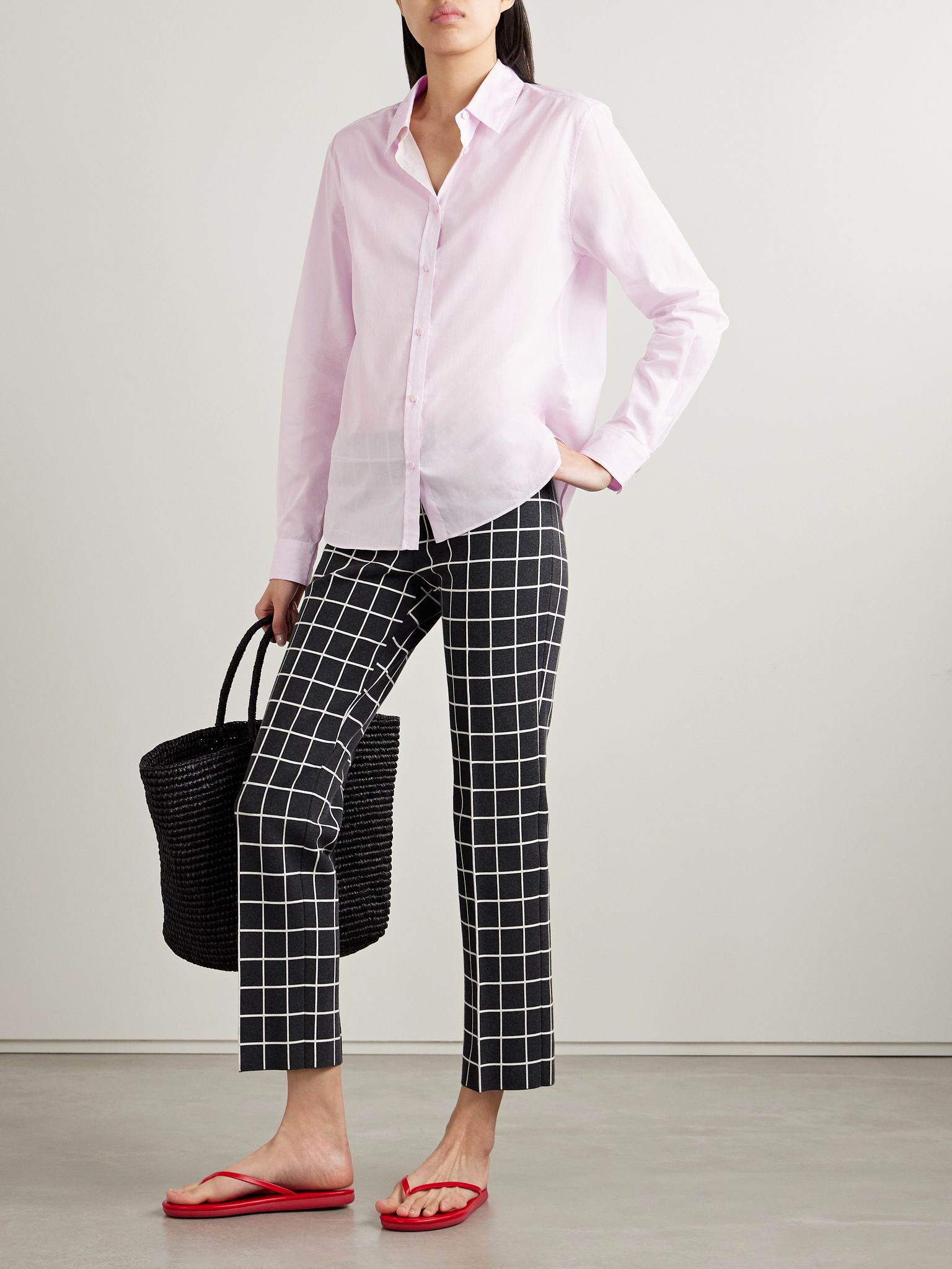 James cotton-voile shirt Pastel pink - 2