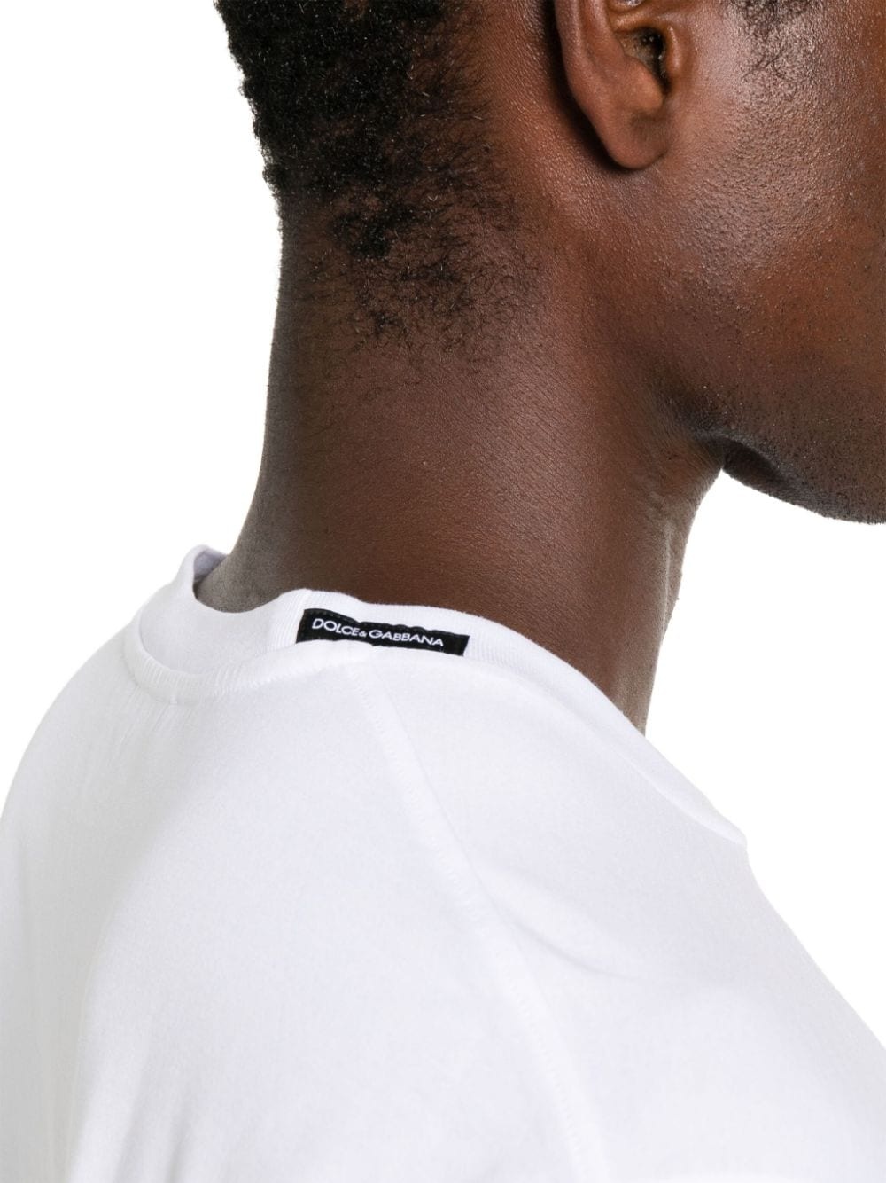round-neck cotton T-shirt - 5