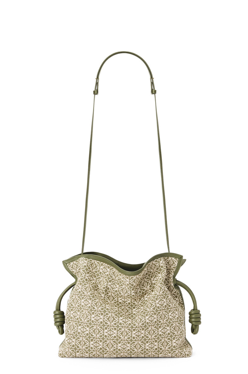 Flamenco clutch in Anagram jacquard and calfskin 6