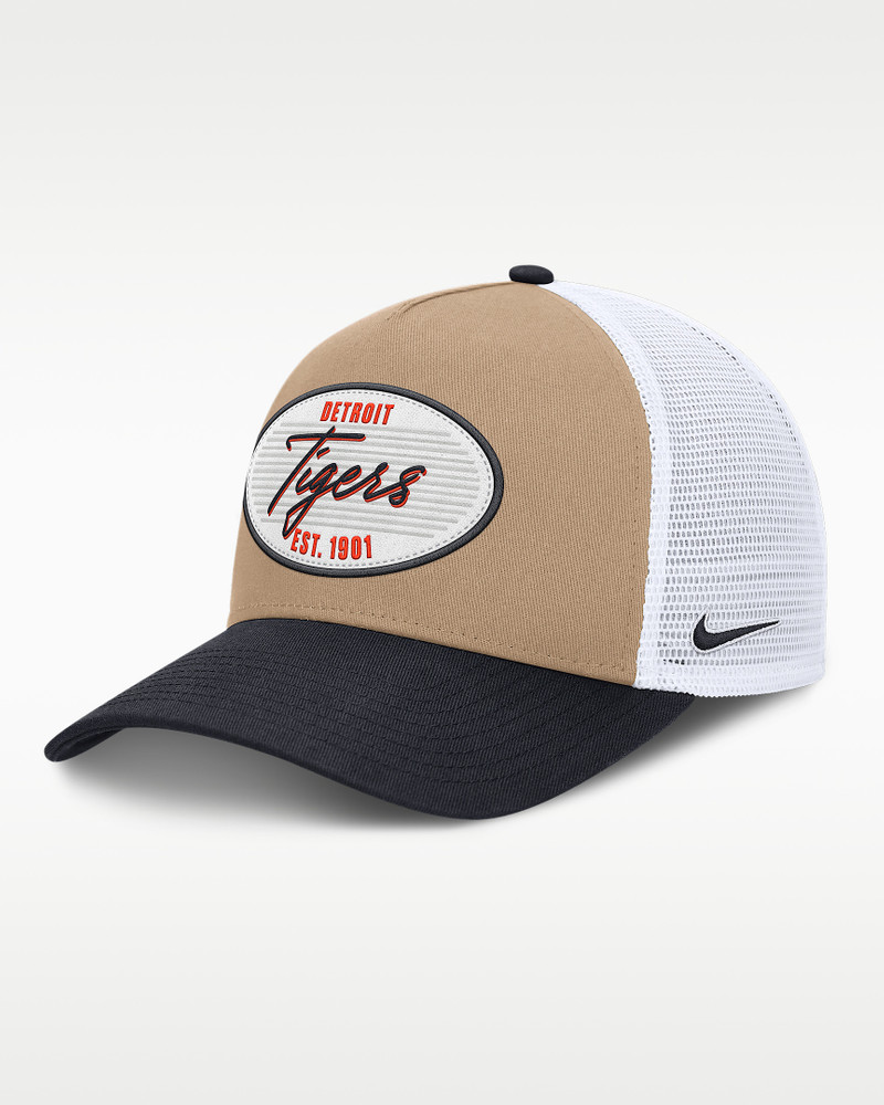 Detroit Tigers Rise Men's Nike MLB A-Frame Trucker Adjustable Hat 1