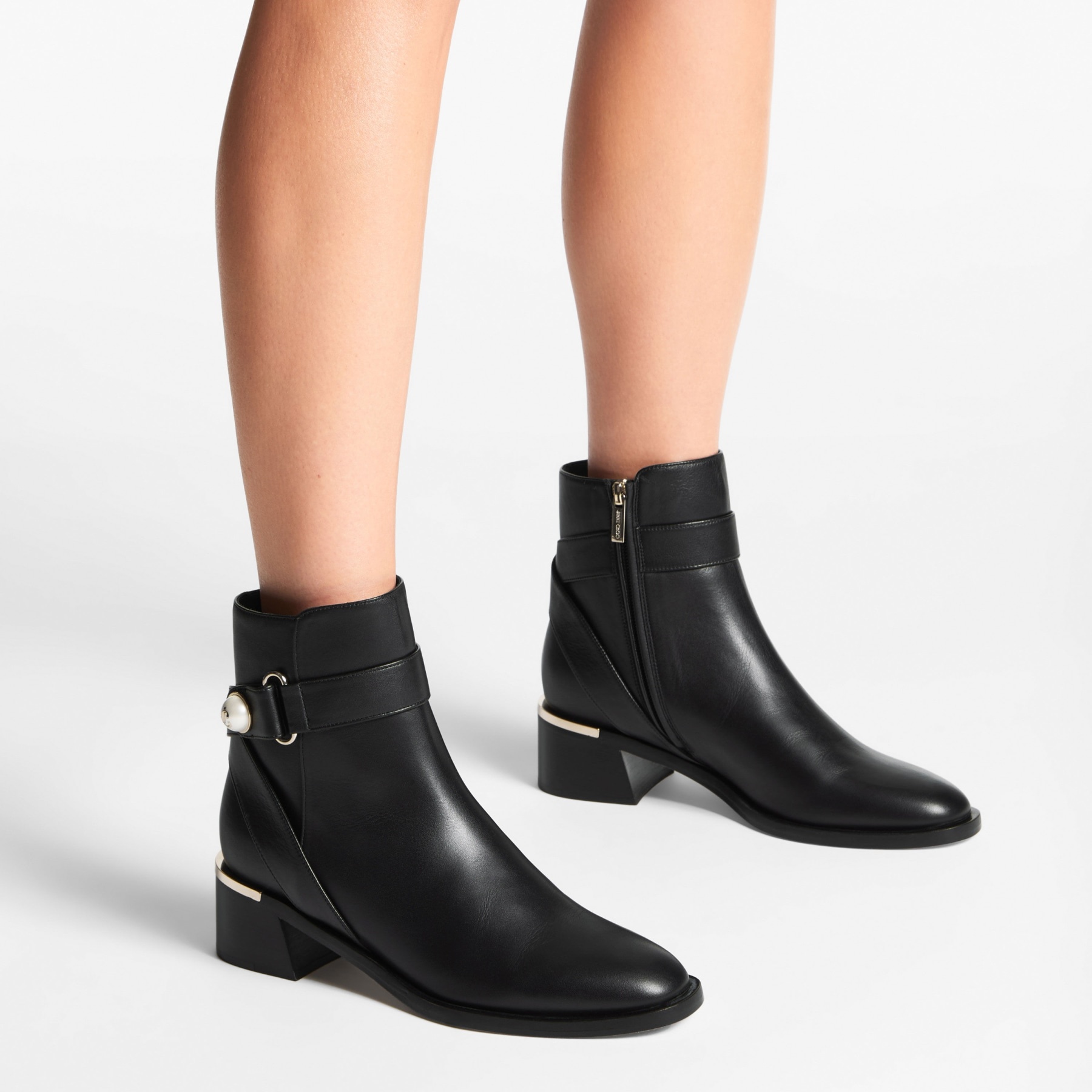 Noor 45
Black Leather Ankle Boots - 2