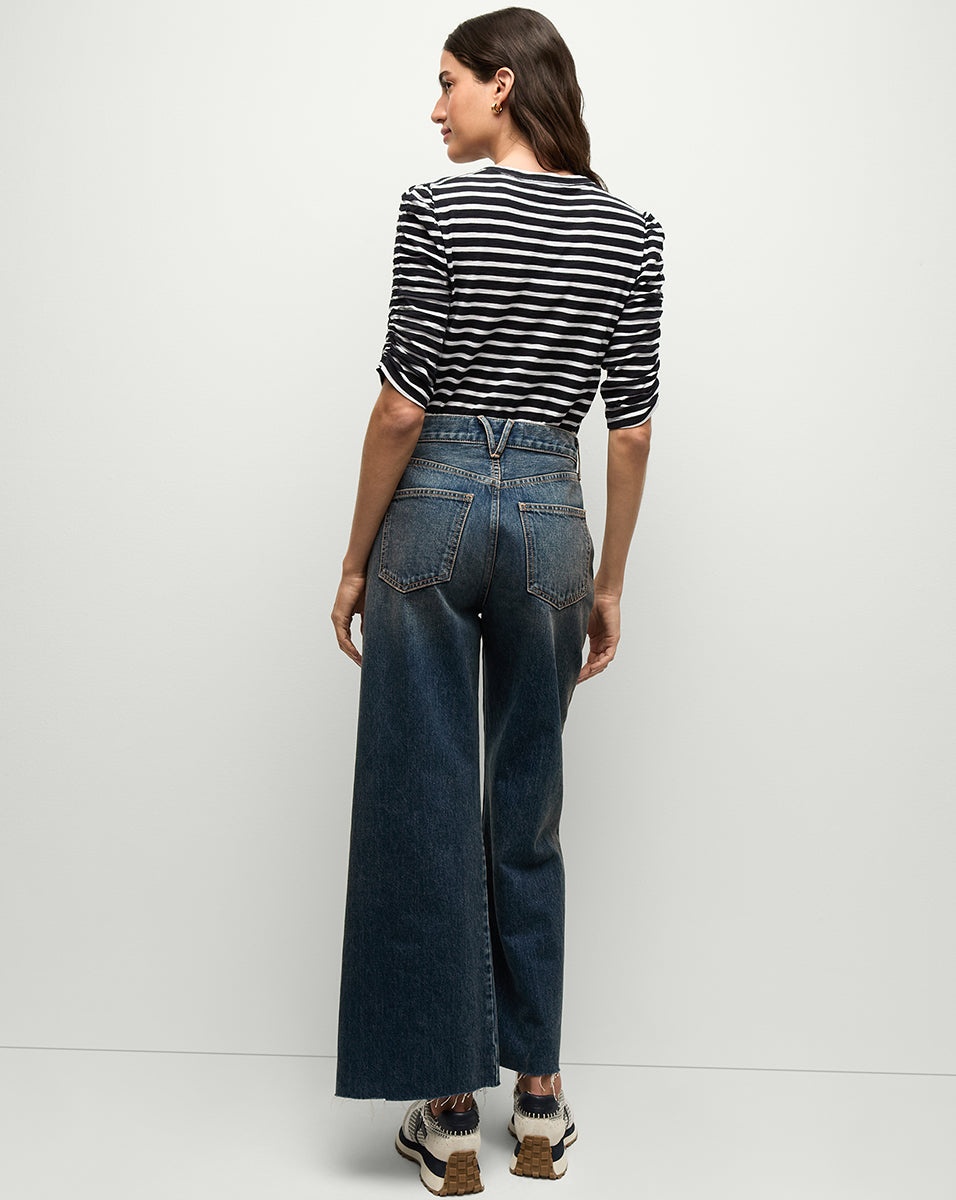 WALDORF RUCHED-SLEEVE TEE - 6