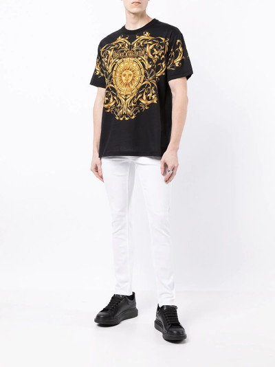 VERSACE JEANS COUTURE Barocco Sun-print T-shirt outlook