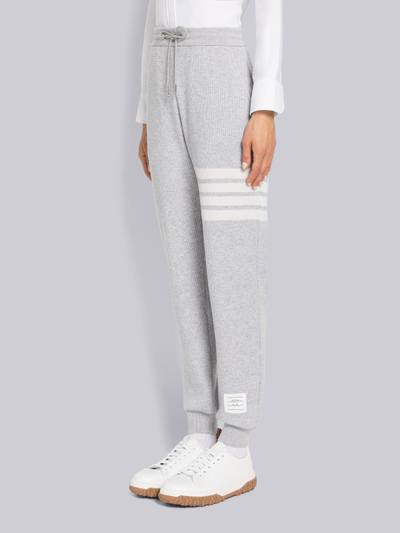 Thom Browne Cashmere Wool Waffle 4-Bar Sweatpants outlook