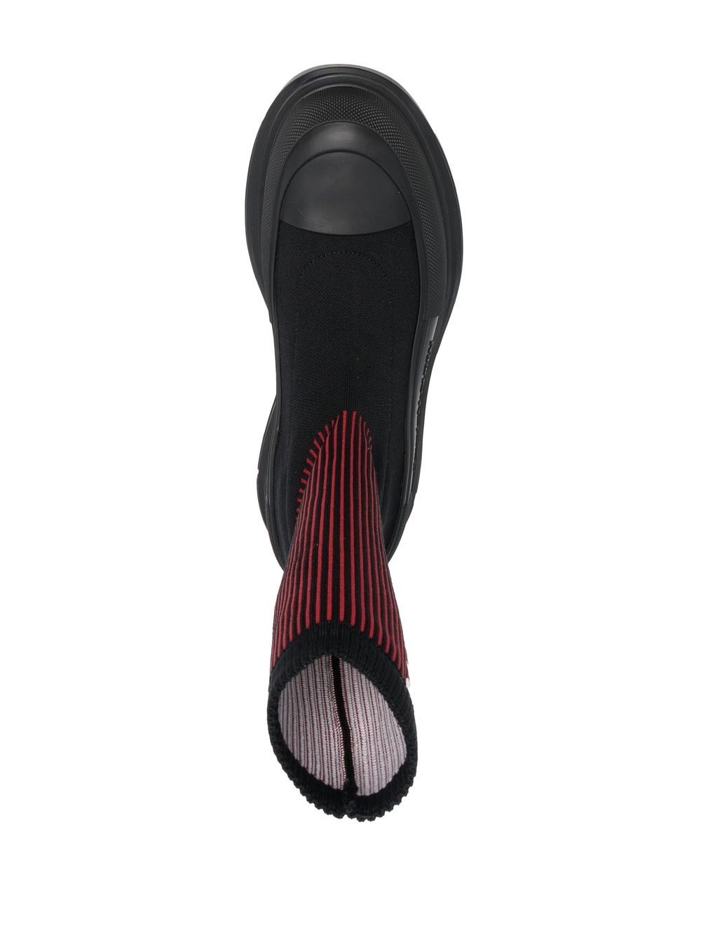 Tread Slick Sock Boot "Black Red" - 4