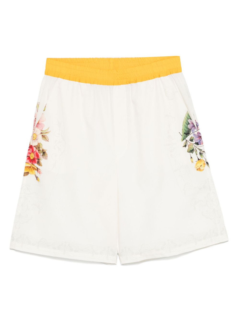 floral-print shorts 1