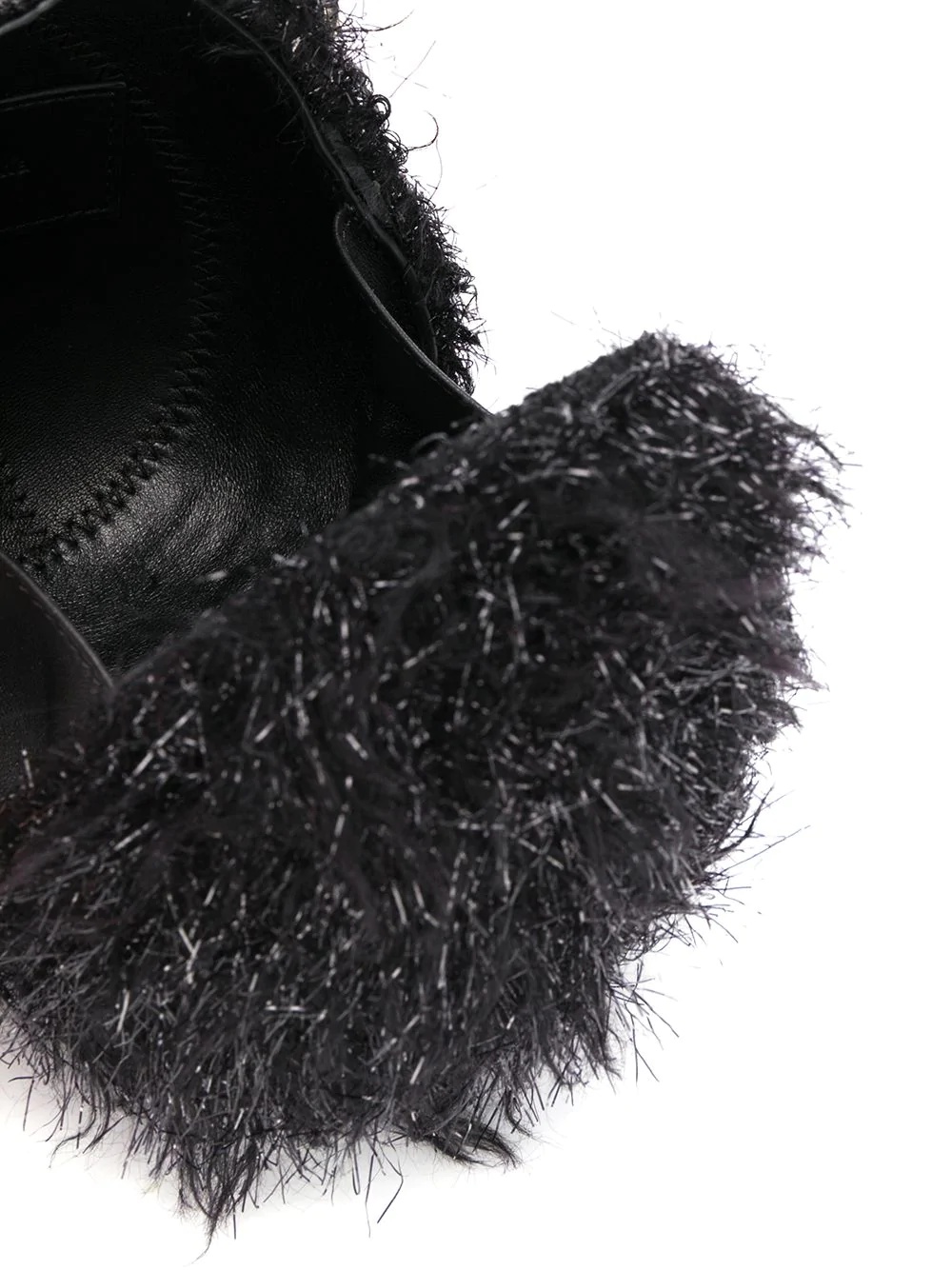 faux-fur detailed handbag - 5