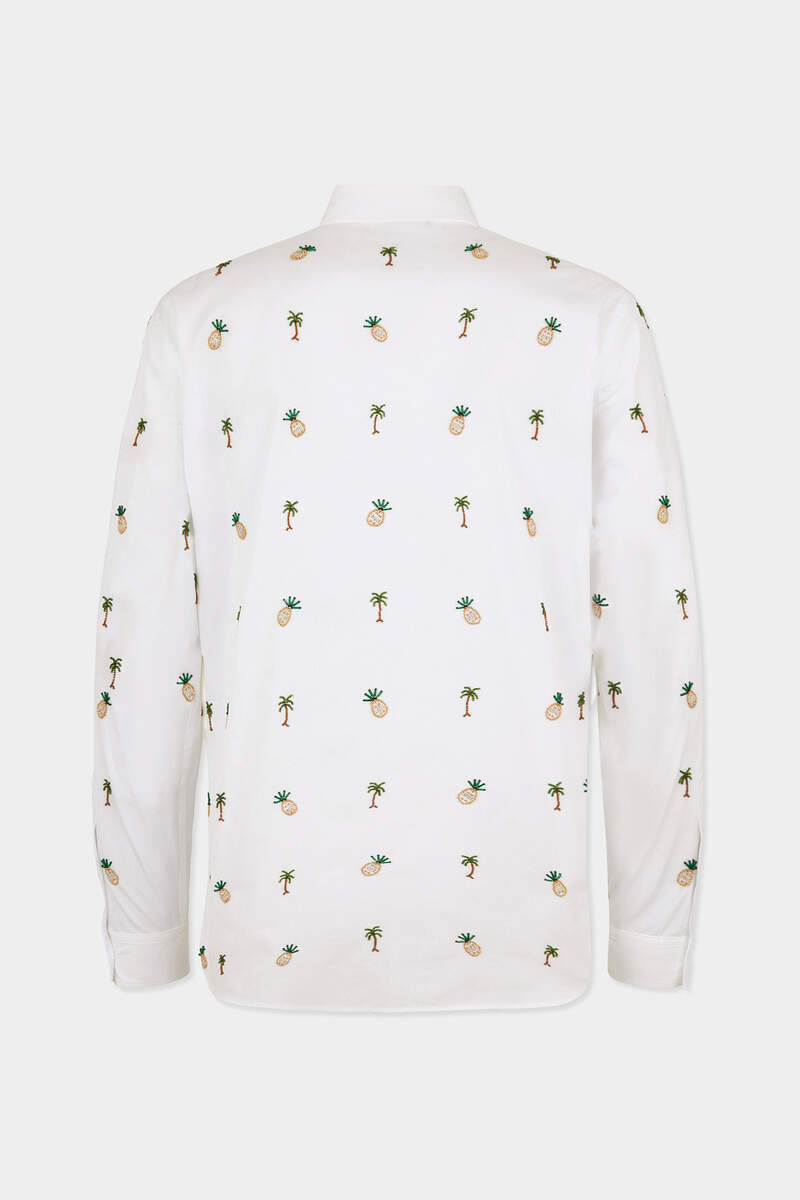 DSQUARED2 PINEAPPLES AND PALMS EMBROIDERY SHIRT outlook