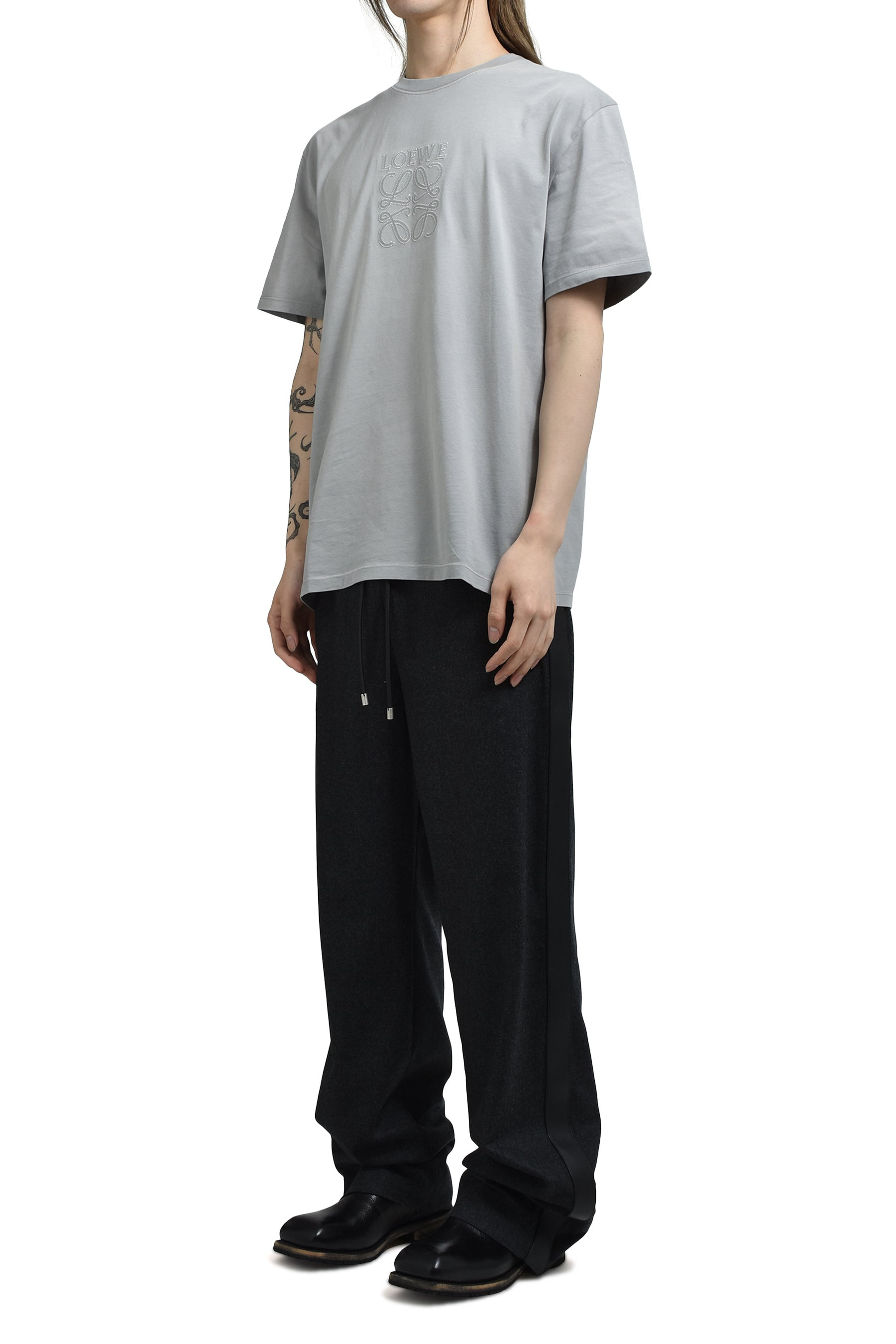 TRACKSUIT TROUSERS / CHA MELANGE - 4