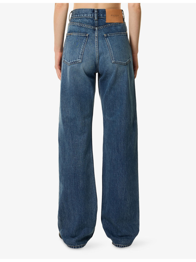 Straight-Leg Cotton Denim Jeans 4