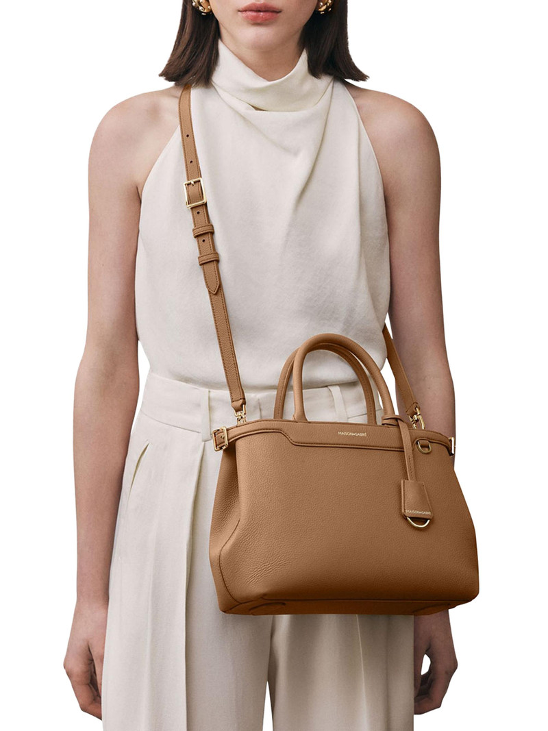 Women's The Medium Palais Top Handle Bag - Sandstone Brown 3
