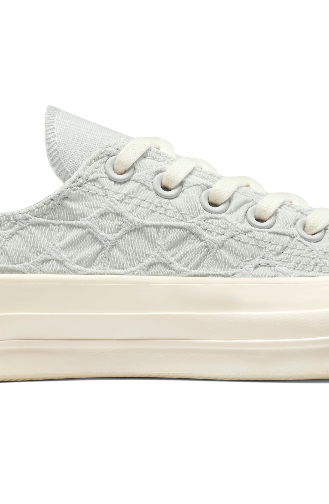Converse Gender Inclusive Chuck 70 Textured Low Top Sneaker in Barely Grey/egret/grey at Nordstrom - 6