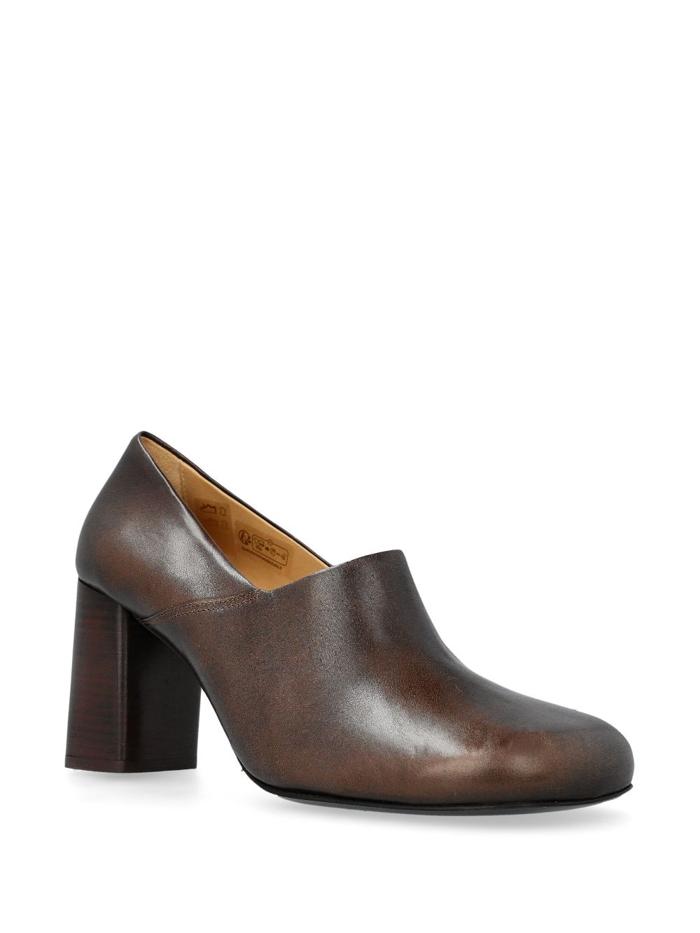 85mm leather pumps - 2
