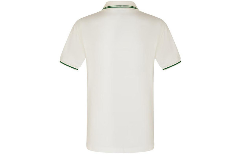 GUCCI Gucci Embellished Webbing And Interlocking GG Short Sleeves Polo Shirt 'White' 628339-XJCQR-9061 outlook