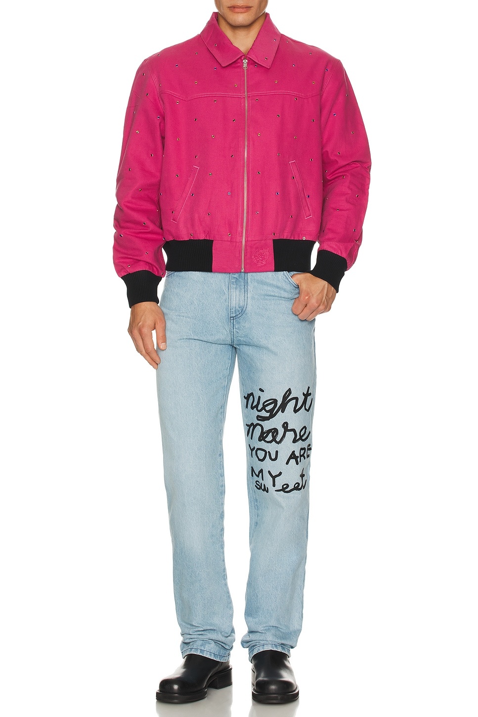 Studded Work Jacket Woven - 5
