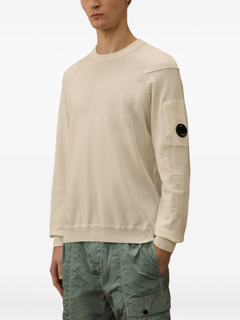 Lens-detail cotton sweater 3