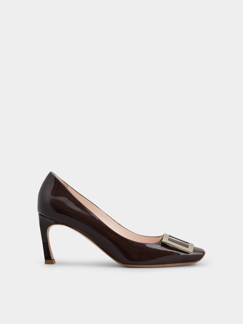 Trompette Metal Buckle Pumps in Patent Leather - 1