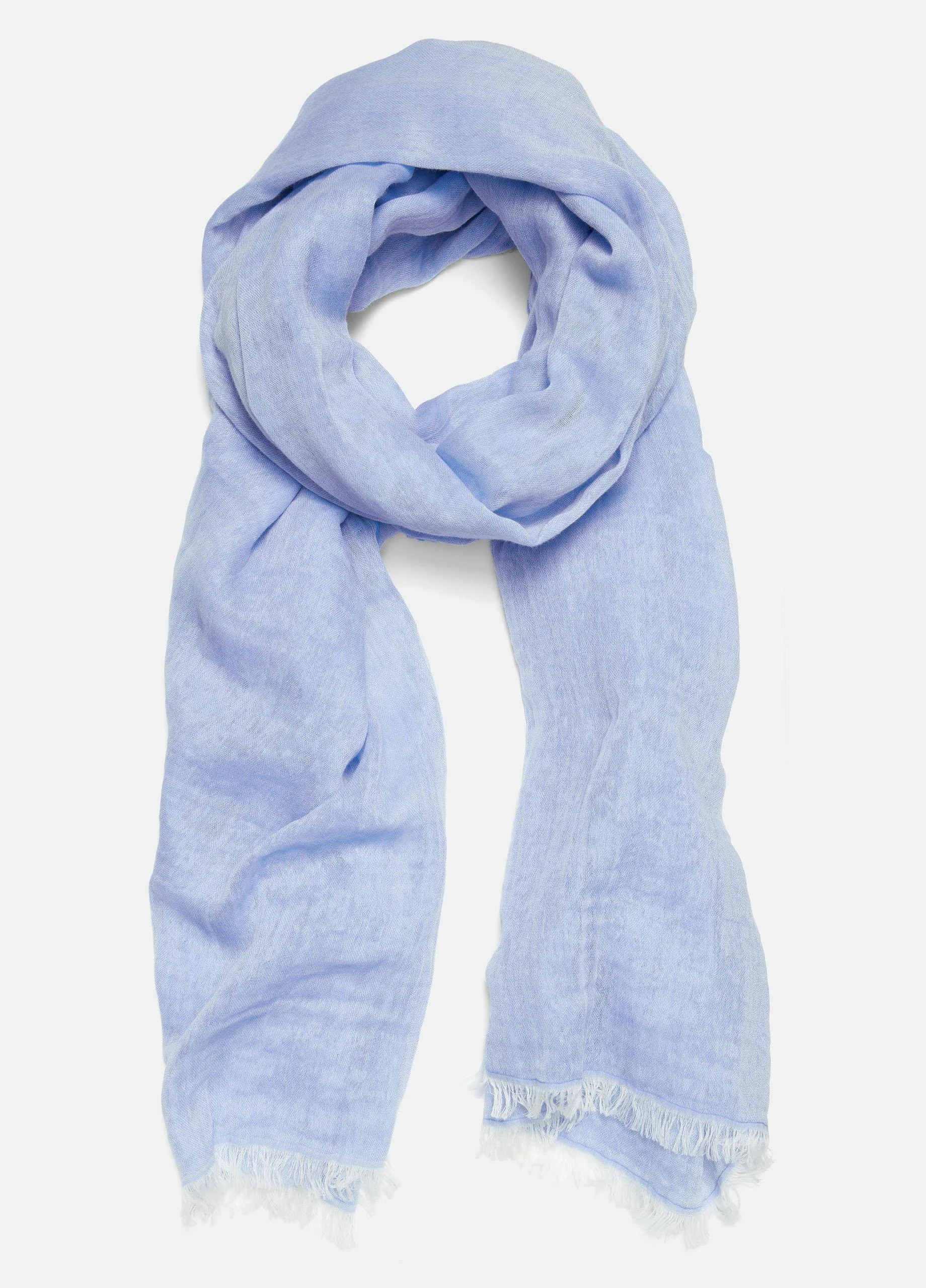 Cotton Gauze Bi-Color Scarf - 1