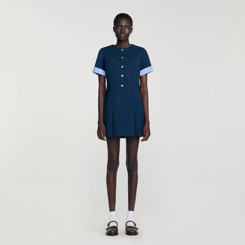 Sandro MINI PLEATED DRESS outlook
