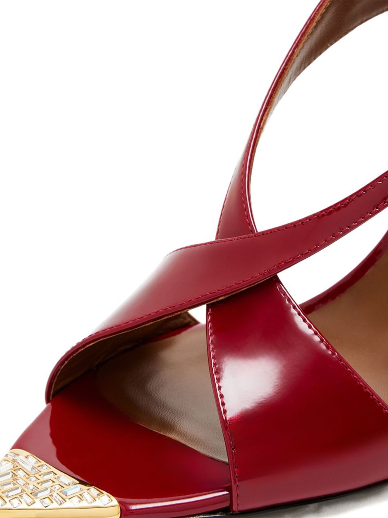 90mm Intriigo Croisée Crystal sandals 3