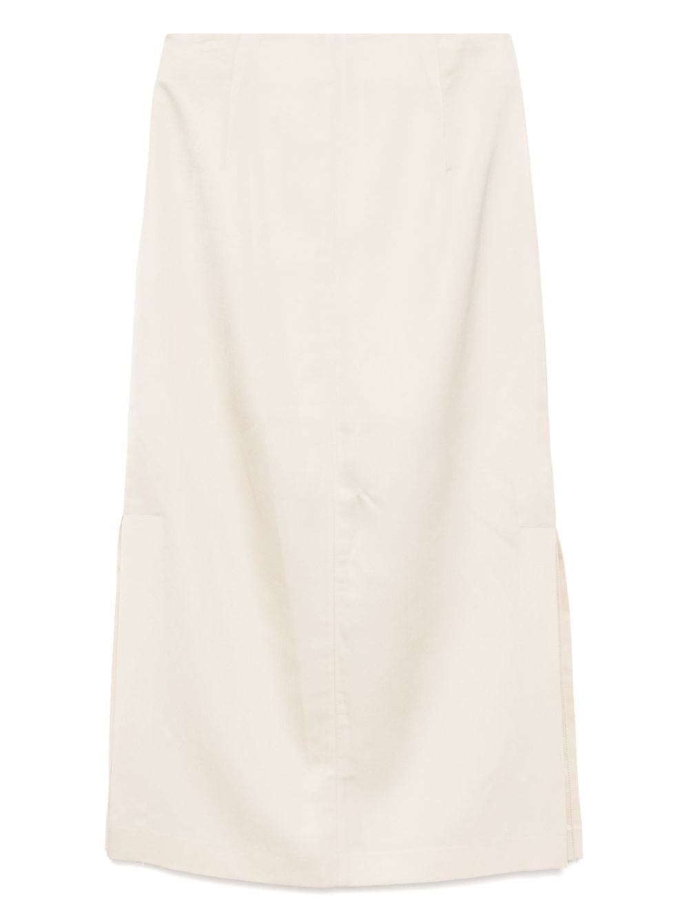 long front-slit skirt - 2