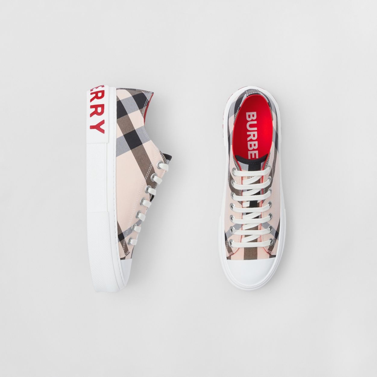 Check Cotton Sneakers - 6